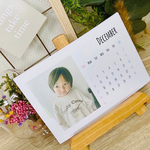 2L 卓上 開始月が選べる 光沢紙 【C】 写真入り2024年カレンダー カレンダー 子供 ペット プレゼント 母の日 父の日 敬老の日 オリジナルカレンダー