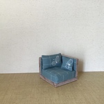 ドール用　コーナーソファ　ミニチュア家具　