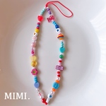ビーズストラップ🧸スマホストラップ🌈こつぶ💛/MIMI.☺︎