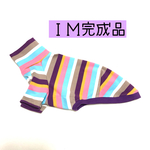 イタグレ服 [ＩＭ完成品］マルチボーダー半袖［Ｋ］