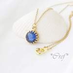 *Royal blue*カイヤナイト＊プチネックレス
