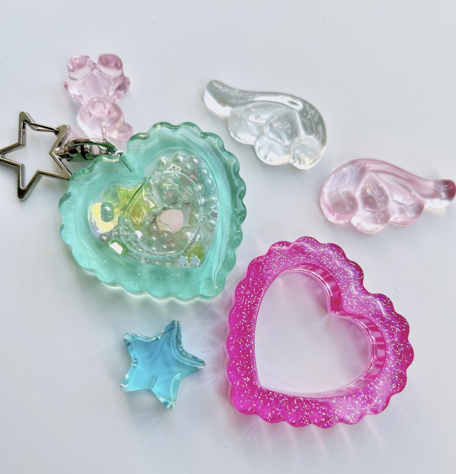 オーダー/受注製作⭐︎レジンシェイカー 名前入り⭐︎ ハート
