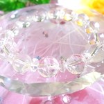☆稀少☆高品質ＡＡＡ★天然レインボーアイリスクォーツ☆ダイアモンドカットクリスタル♪　☆１０ｍｍ☆　☆１６ｃｍ☆