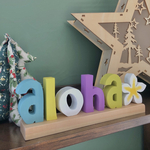 aloha文字オブジェ　アロハの置き物