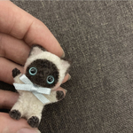 二足歩行　ブルーアイ　シャム猫ちゃん　モールアート　モールベア 