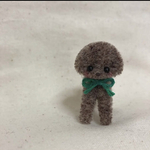 ブラウンのトイプードル　モールアート　モールベア 