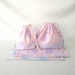 【eripik0様専用】星空とユニコーン柄ラベンダー/切替ラベンダー＆星空とユニコーンサックス/切替ラベンダー　4点セット