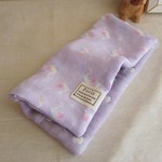 再販*８重ガーゼ大判ハンカチ*lavenderスワン
