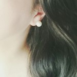 ⋆crystal pearl ピアス