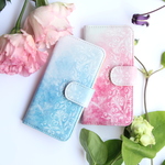 【手帳型】 la dentelle -ラ ダンテル-選べる2色 シンプルデザイン 各機種ケース対応<スマホケース/iphoneケース/アイフォンケース/スマホカバー/iphoneカバー>