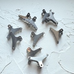 バンズクリップ 地金スチール 金具小 50mm ×35mm（10個）送料無料
