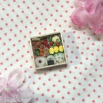 ミニチュア弁当2～3人前(②梅・わかめおにぎり、からあげ、タコさんウインナー)