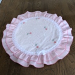 カフェマット🌸春マット🌸円形48㎝（フリルを含む）