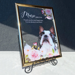 【 ペットメモリアル　ブルーローズ/A4フレーム】 ペットフォトプレート 位牌 仏具 遺影 手元供養