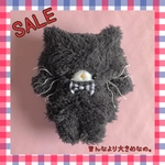 SALE♡黒猫さん♡プードルファーの柔らかねこさん。手のひらからはみ出る大きさ☆①