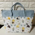 コーギーとハチドリ　トートバッグ