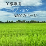 Ｙ様専用差額¥300分お買い上げのページになります。