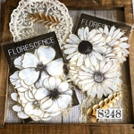★再入荷★送料無料【S248 コラージュ素材】海外PETシール　ジャーナル　花 手帳　おすそ分け　スクラップ