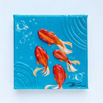 アクリル画『金魚』
