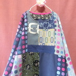 【ミナペルホネン】北欧パッチワーク ワンピース 長袖