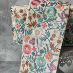 [実物のお色味と違う場合があります] インド刺繍リボン　花　インド刺繍　スパンコール　刺繍リボン　リボン　りぼん　※10月8日よりゆうパケットにて発送