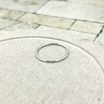 銀の指輪 丸線