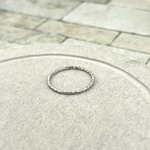 銀の指輪 槌目