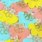 💛ボリュームフラワーピアス