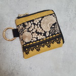 toratomocham様専用　　インド刺繍リボンのコインケースポーチ♡マスタードブラック