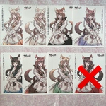 11. 黒いたぬき様  人物ステッカー 8枚