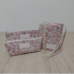 〜shiro-neko様専用〜　聖書カバー&ファスナーポーチ&ペンケース　小花柄　ピンク