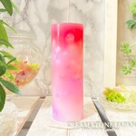 Φ5.1cm×H15cm プレミアキャンドルピンク系4種 (フランボワーズ)(ピンク)(フューシャ)(サクラ) /Gradation Candles