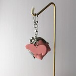 【春カラー】カピバラのがま口ポーチ　ミニ　ピンク