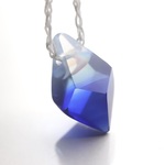 海の結晶：波動玉®5（SUS316Lステンレス18Kメッキチェーン）（サードアイ・スロートチャクラ）【現品一点もの】