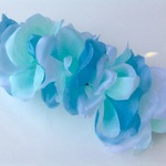 青いバラのバレッタ《送料無料》〔Haru-No-Umi お花屋さん〕