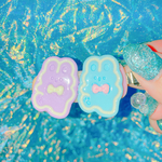 💜うさうさヘアクリップ💙