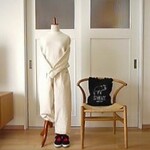 【miiko60様ご予約分】9ozストレッチデニムコクーンパンツ(キナリ）