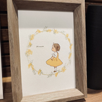 水彩風似顔絵イラスト☆商品郵送納品