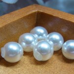 ピアスキャッチ パール アレルギー対応バックキャッチ 8㎜