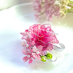 桜と薔薇のコサージュ ＊ディップフラワー ＊アメリカンフラワー ＊卒業式 ＊入学式