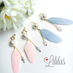 ❁パール×フェザーpierce・earring❁
