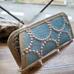 【送料無料】新色ミナペルホネン/タンバリンライトブルー/メガネケース