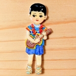 昭和レトロ　ハワイアン兄　ブローチ