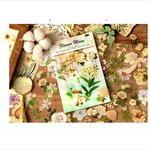 お花のシール＊ホワイト＊PETシール＊ダイカット＊100枚＊海外製