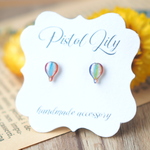 No.51454 バルーン シンプル 樹脂ピアス アレルギー対応 made by PISTOL LILY