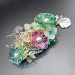 【10/31まで  引越しありがとうセール】マーメイド💙💜人魚姫🧜‍♀️バレッタ