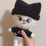 ぬいぐるみ 帽子 ハンドメイド jiniret 〜ブラック〜