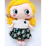 【ハピプラ用】洋服と手編みブーツのセット♡イーマリーちゃん
