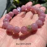 人気♡再販6☆まずは自分を大切に☆発色抜群♡大人のローズアメジストブレスレット