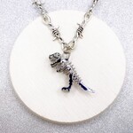 ◆Dinosau necklacer-thorn silver-◆